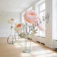 Аренда ростовых цветов из бумаги "Пионы персиковые"